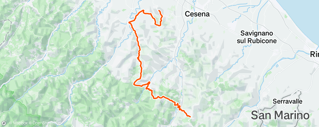 Map of the activity, Primi quattro Colli con Barbotto