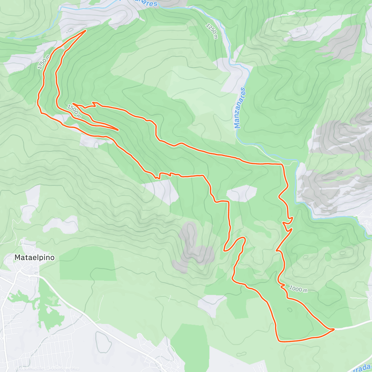 Map of the activity, Al atardecer, atardece. Es de Perogrullo, pero así mismo sucede.