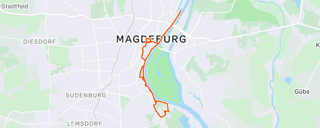 Карта физической активности (Spaziergang am Mittag)