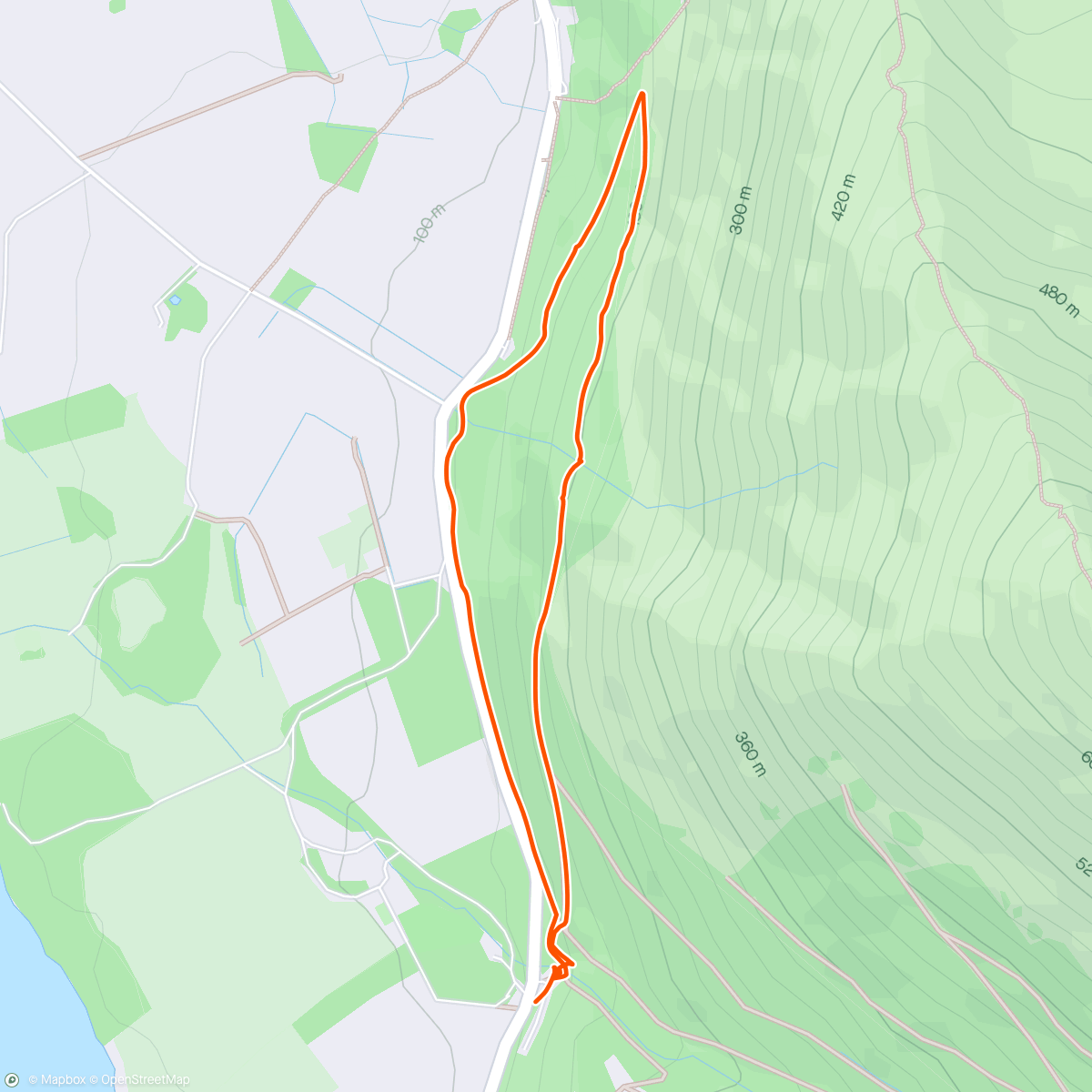 Map of the activity, Dodd Wood walk