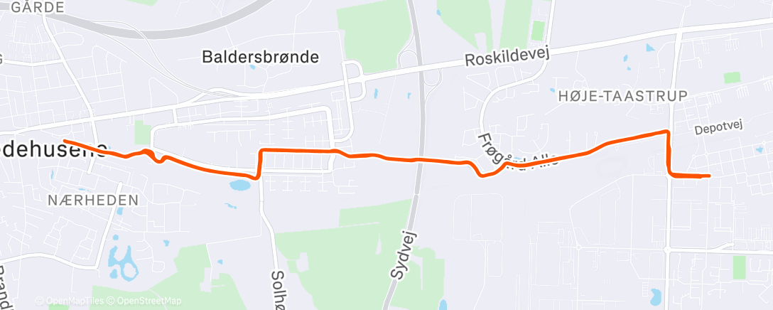 Карта физической активности (Afternoon Run)