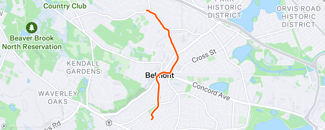 Map of the activity, Afternoon Ride