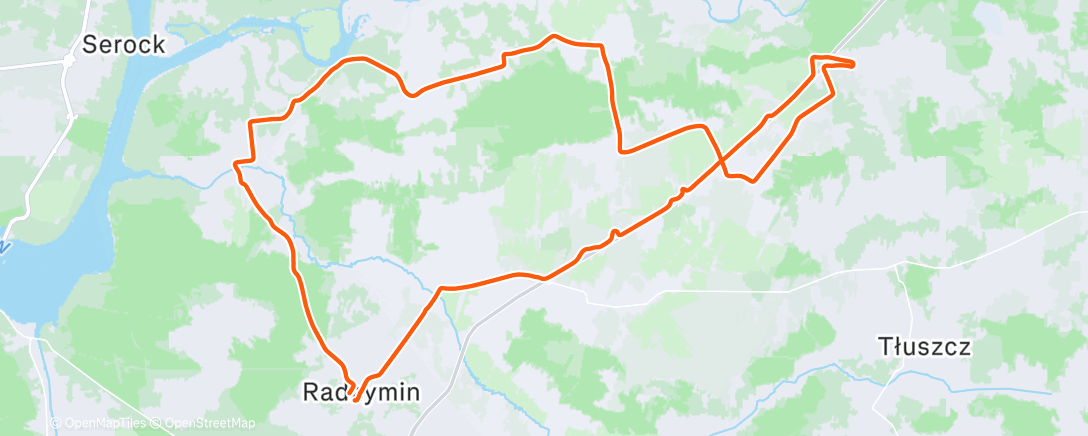 Map of the activity, Afternoon Ride