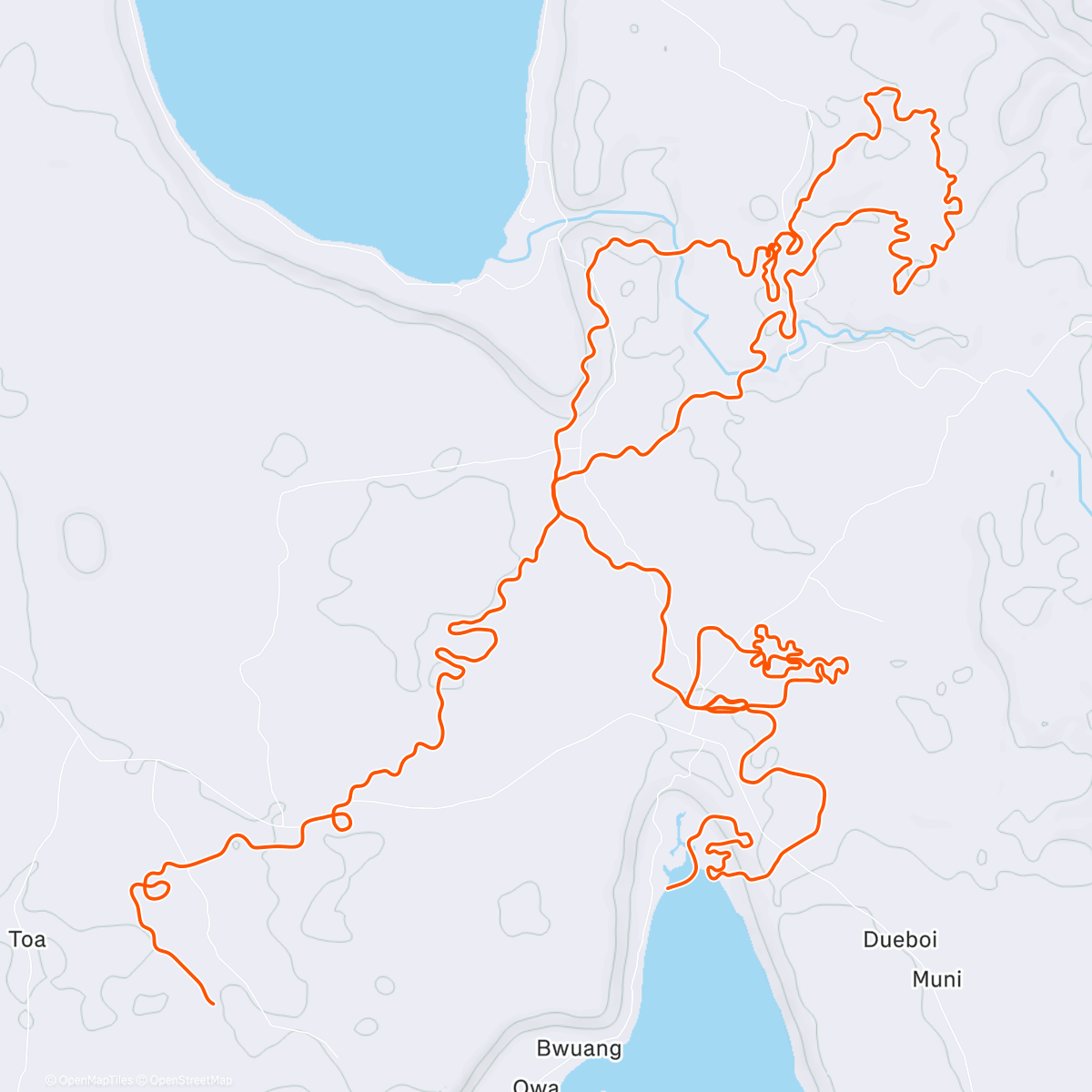 Map of the activity, Zwift - Group Ride: Long - Stage 1 - Tour de Zwift on Shisa Shakedown in Makuri Islands