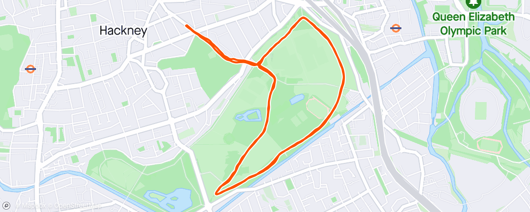 Map of the activity, Marathon pace