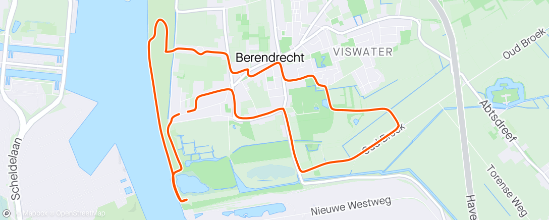 Map of the activity, Toch droog kunnen lopen