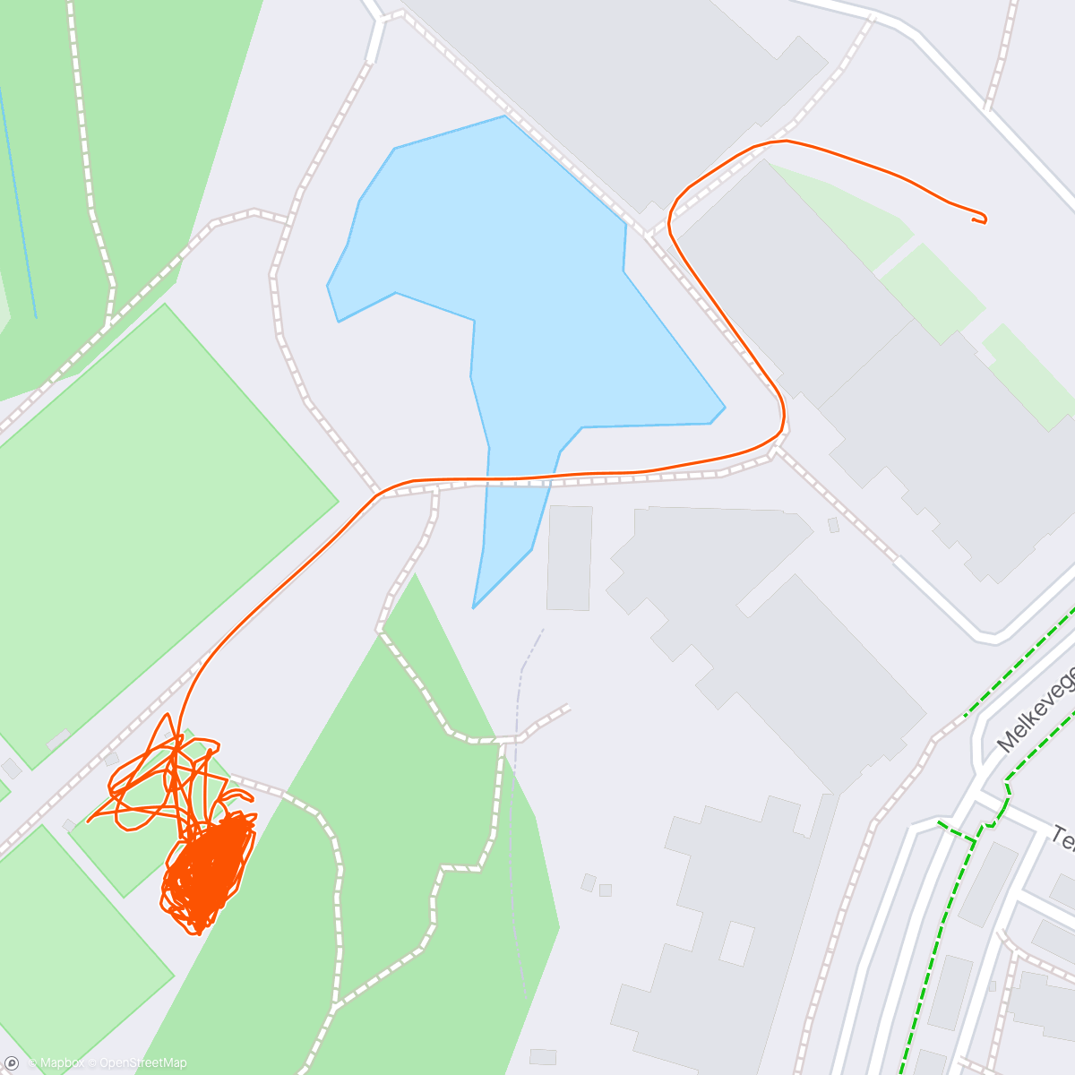 Map of the activity, Pumptrack