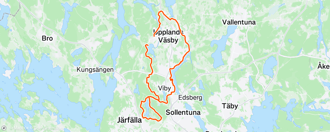 Map of the activity, Afternoon Gravel Ride