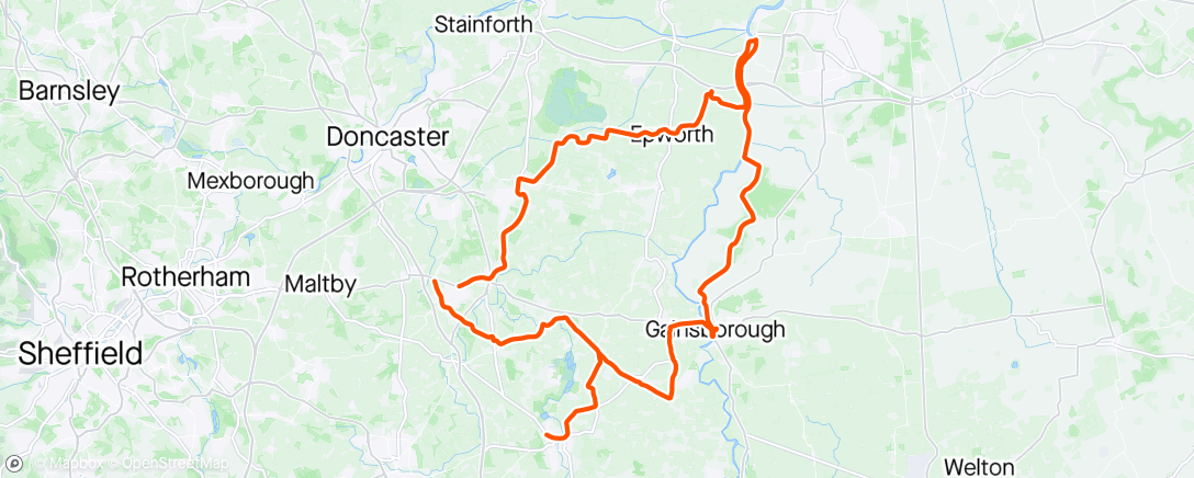 Map of the activity, Ride and sat gang.