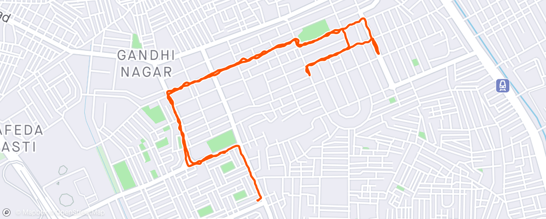 Mapa da atividade, Night Walk