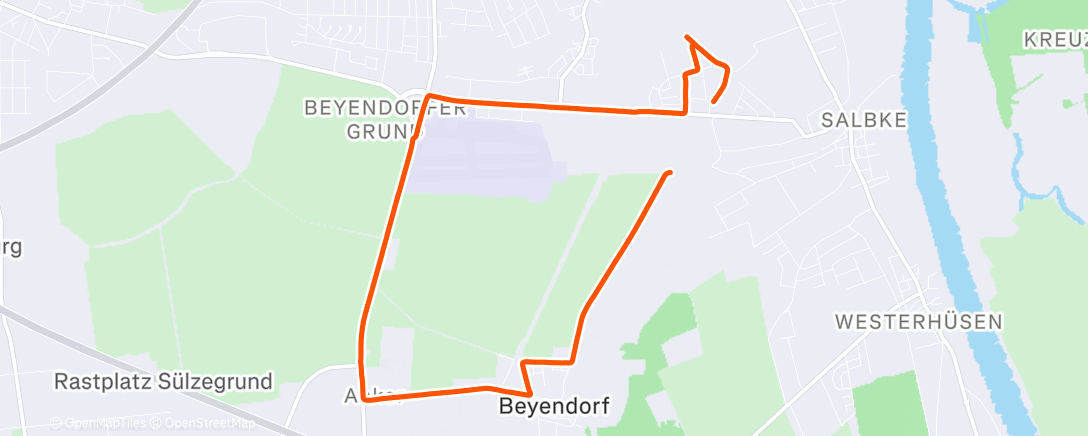 Map of the activity, Mountainbike-Fahrt am Nachmittag