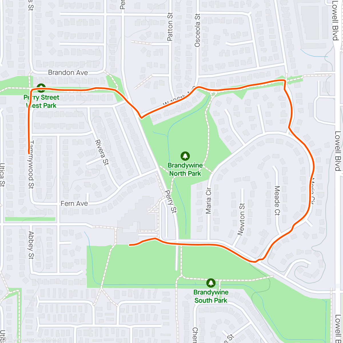 Map of the activity, 3rd walk for girlfriend today!