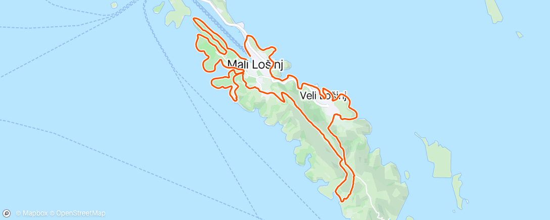 Map of the activity, 4Islands Stage 3 🇸🇰 Island Losinj