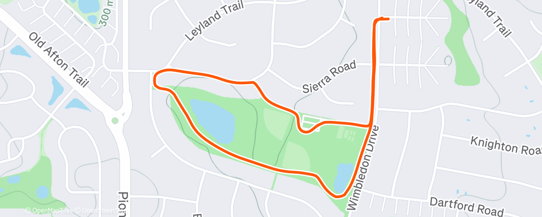 Карта физической активности (Evening Hike)