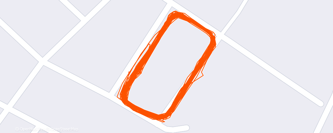 Map of the activity, Afternoon Run