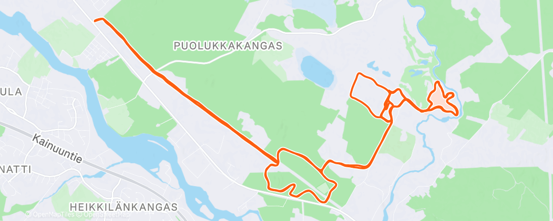 Map of the activity, Night Nordic Ski