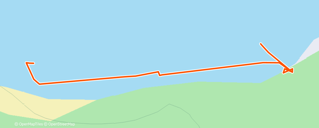 Map of the activity, Morning Swim