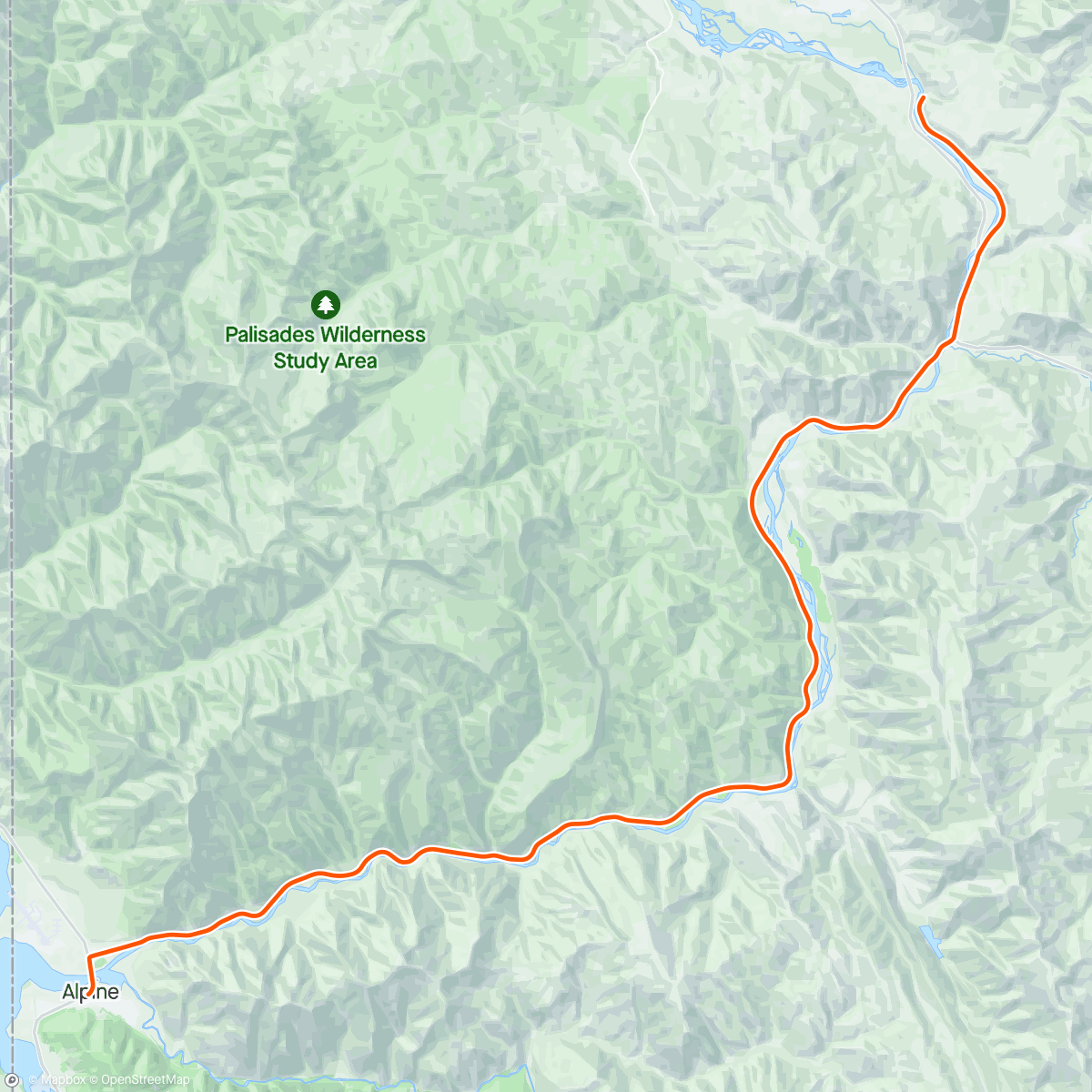 Карта физической активности (ROUVY - Snake River Canyon | Wyoming | USA)