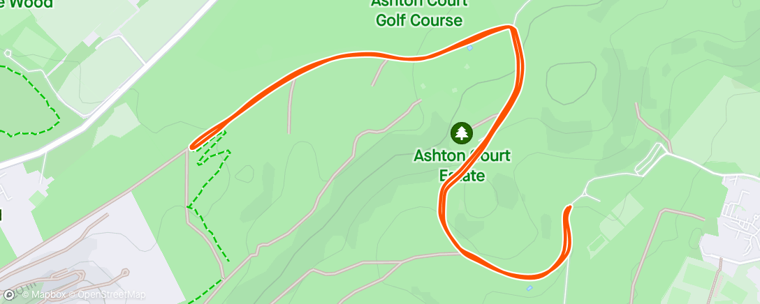 Map of the activity, Ashton Court parkrun