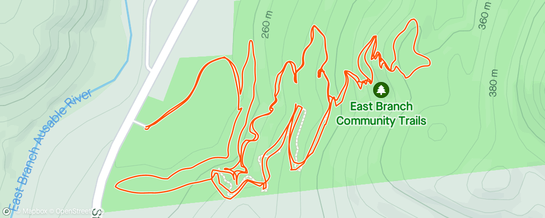 Map of the activity, Finally Checking out East Branch