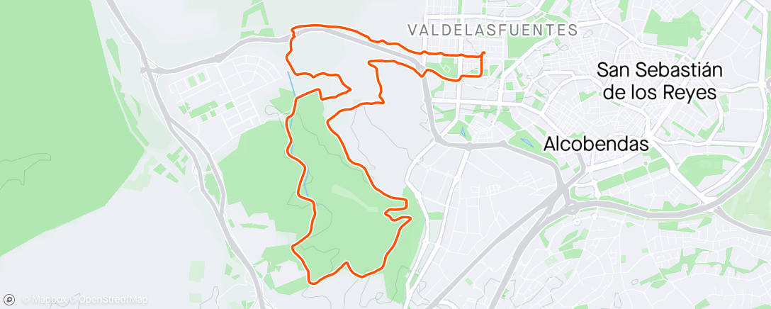 Map of the activity, Trote perruno…🐶🐶🏃‍♂️