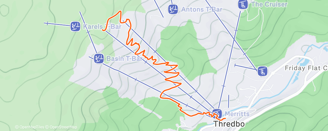 Map of the activity, Afternoon Ride