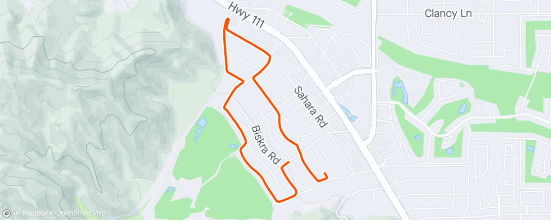 Map of the activity, Rancho Mirage