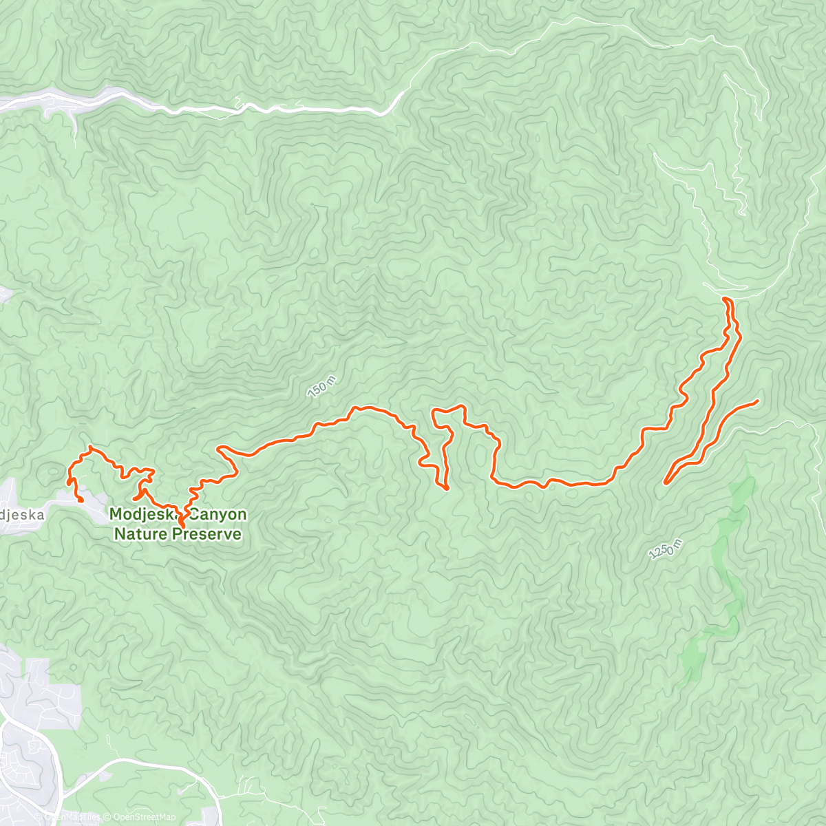 Map of the activity, Running with Legends