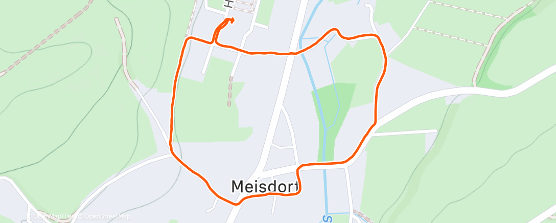 Map of the activity, Spaziergang am Nachmittag