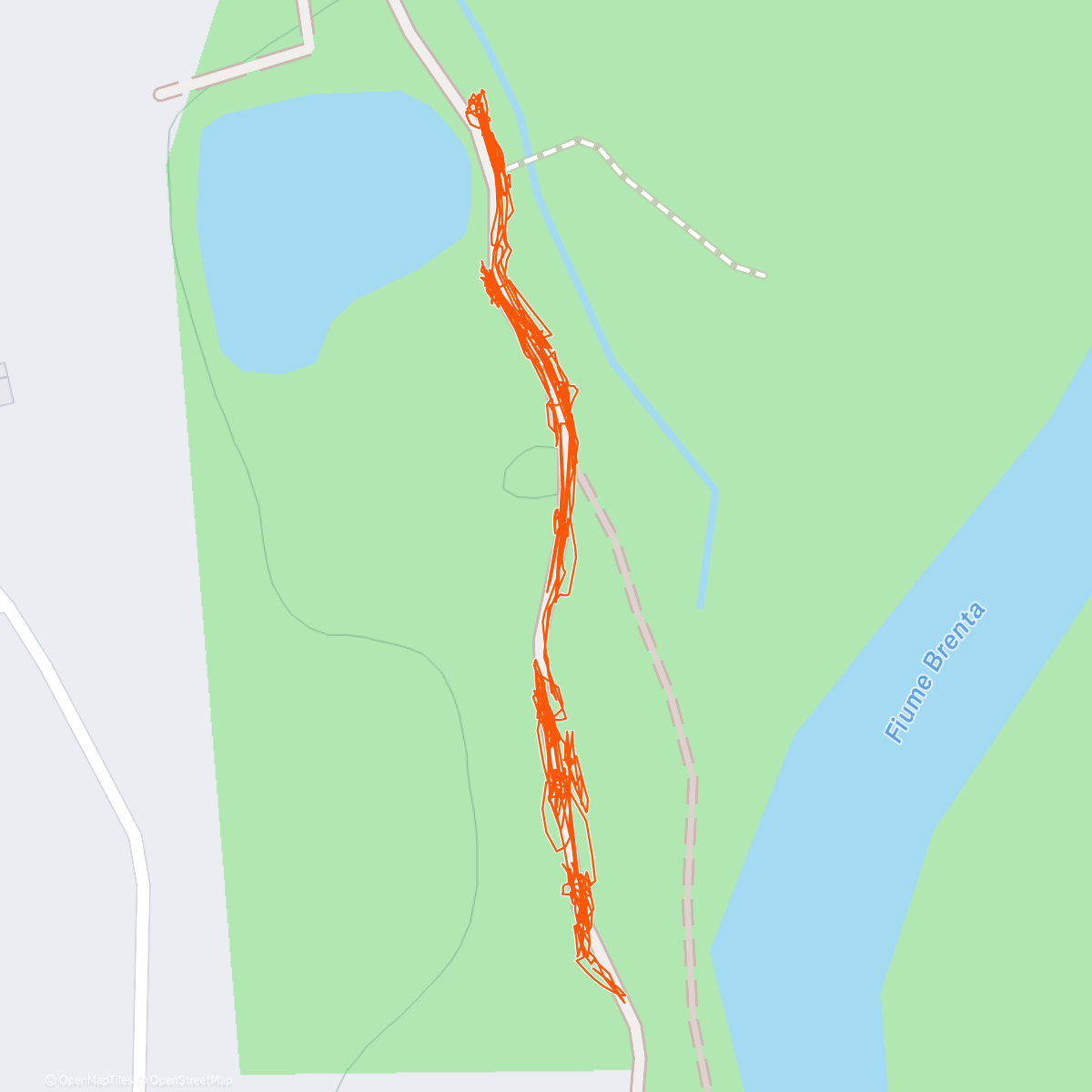 Map of the activity, Coppa Italia PreO #2 Grantorto (PD)