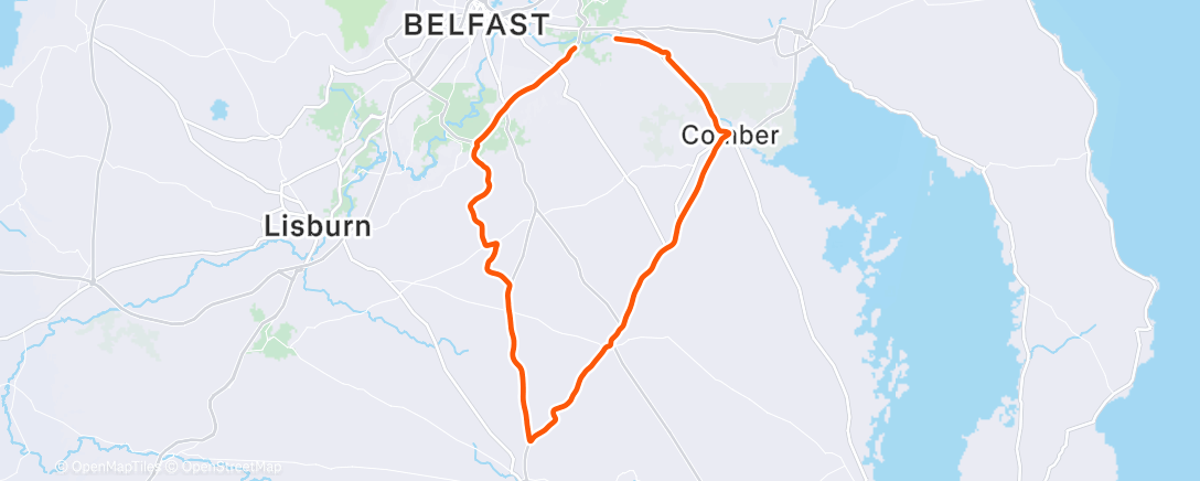 Map of the activity, Morning Ride