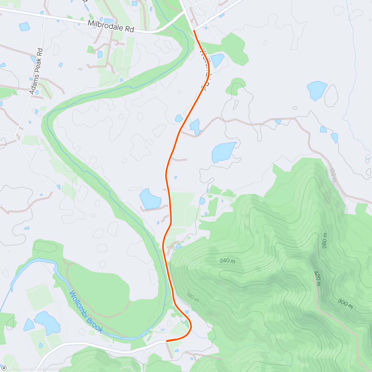 Map of the activity, And back