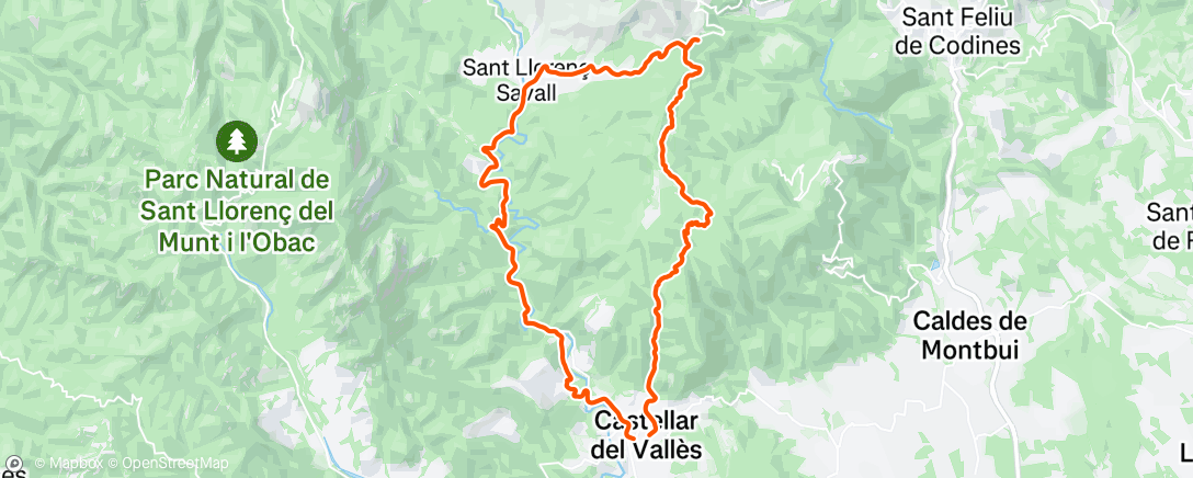 Map of the activity, Afternoon Gravel Ride