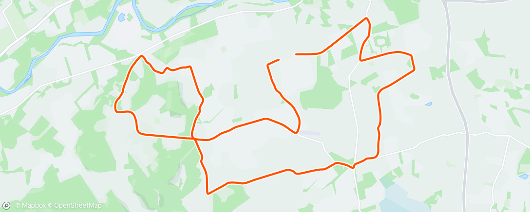 Map of the activity, Evening ☀️ Good to be back on the bike