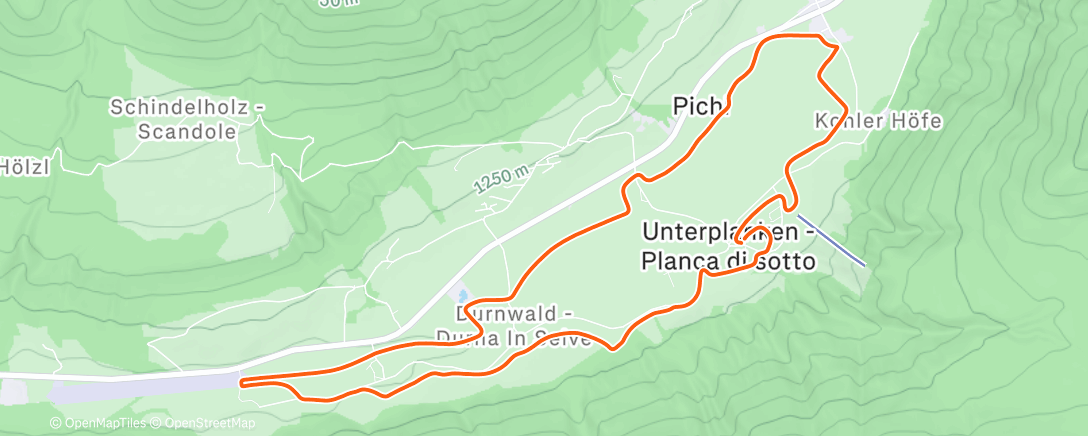 Mapa de la actividad, Ski Nordisch am Nachmittag