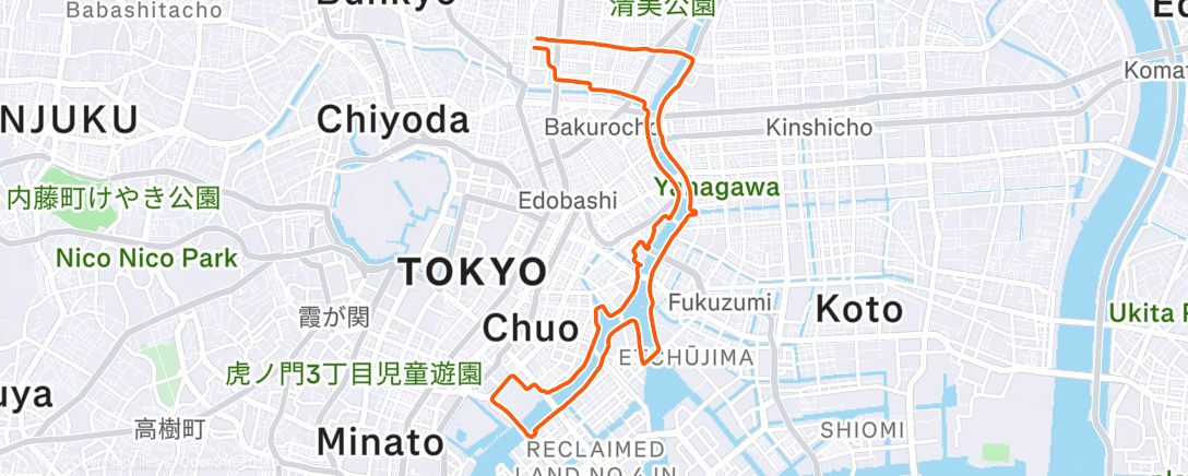 Карта физической активности (Morning Run)