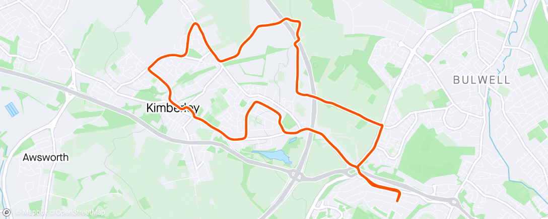 「Evening Run」活動的地圖
