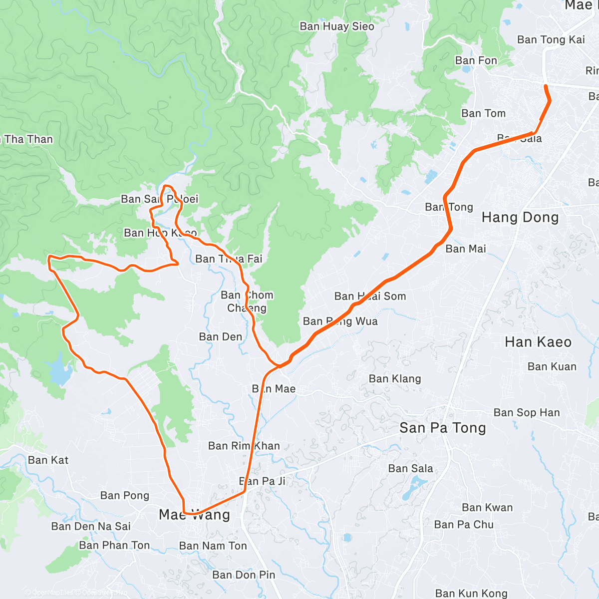 Map of the activity, Morning Ride