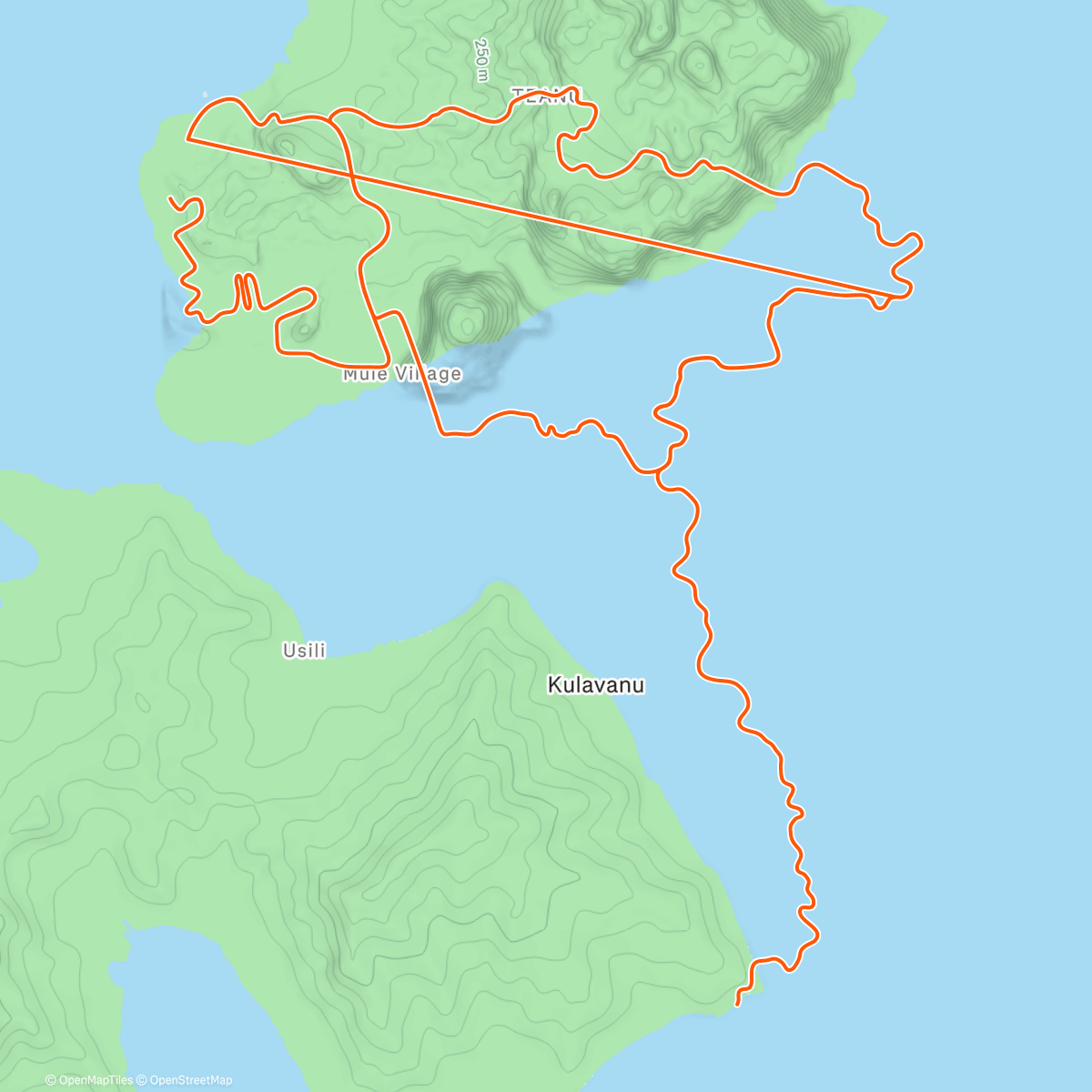 Map of the activity, Zwift - Triple Flat Loops in Watopia