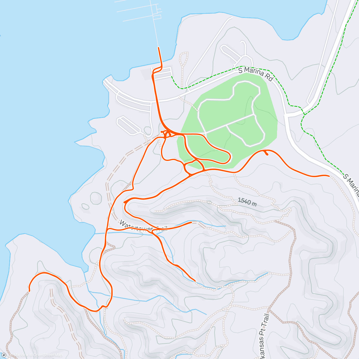 Map of the activity, Sunsets, lightning and my favorite family