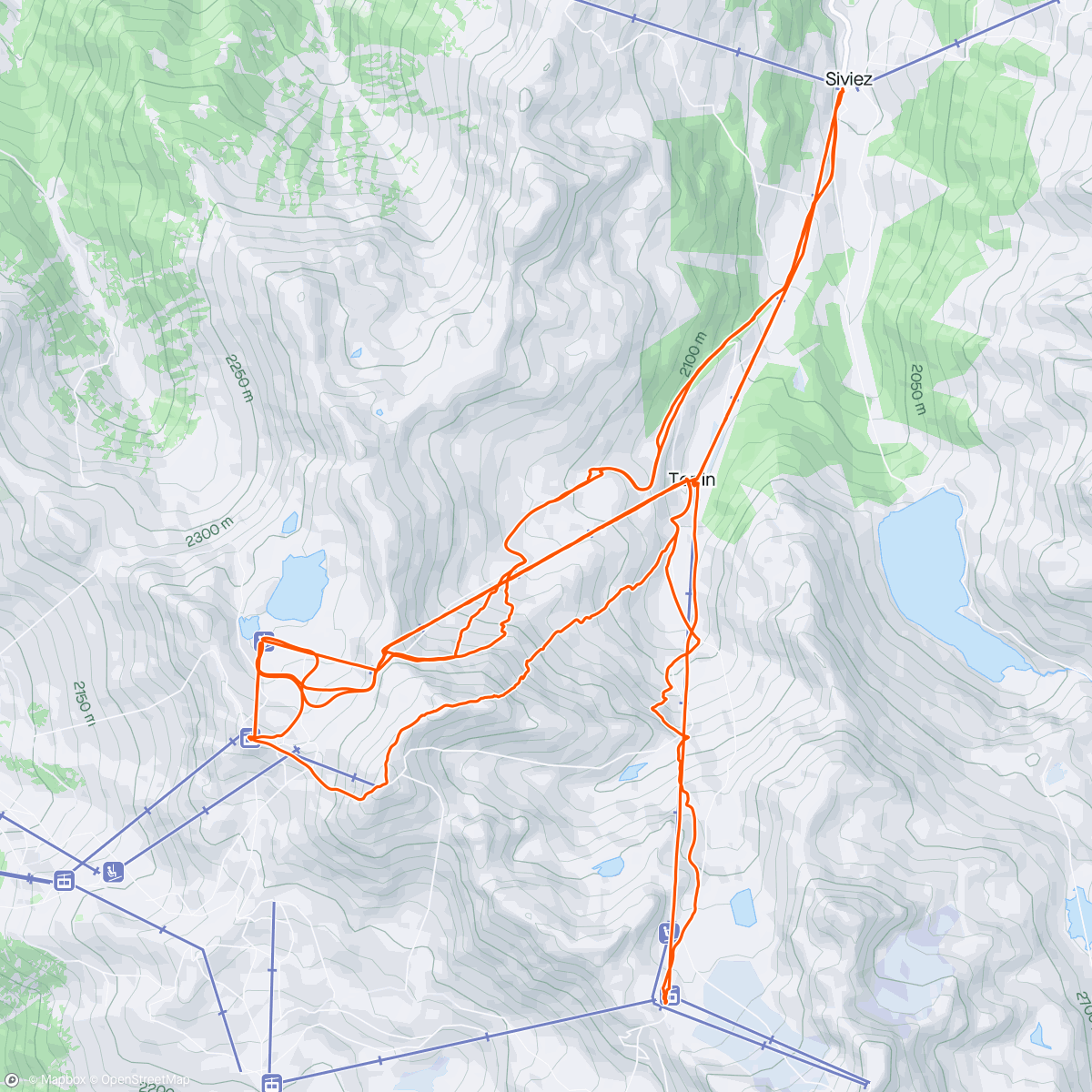 Map of the activity, Fin de saison ! Clôture 4 vallées ! POW pow Pow