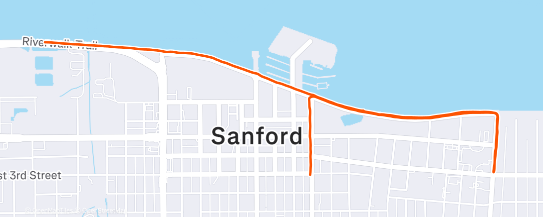 アクティビティ「Course à pied dans l'après-midi」の地図