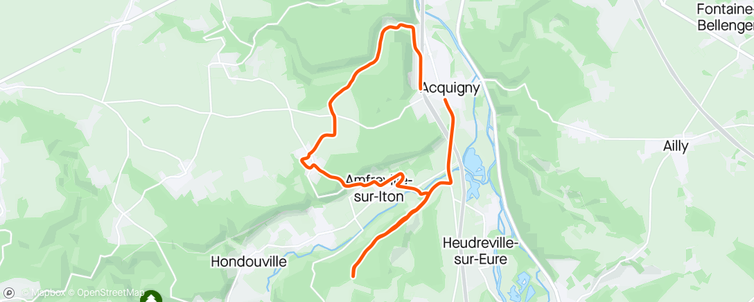 Mappa dell'attività Sortie VTT dans l'après-midi