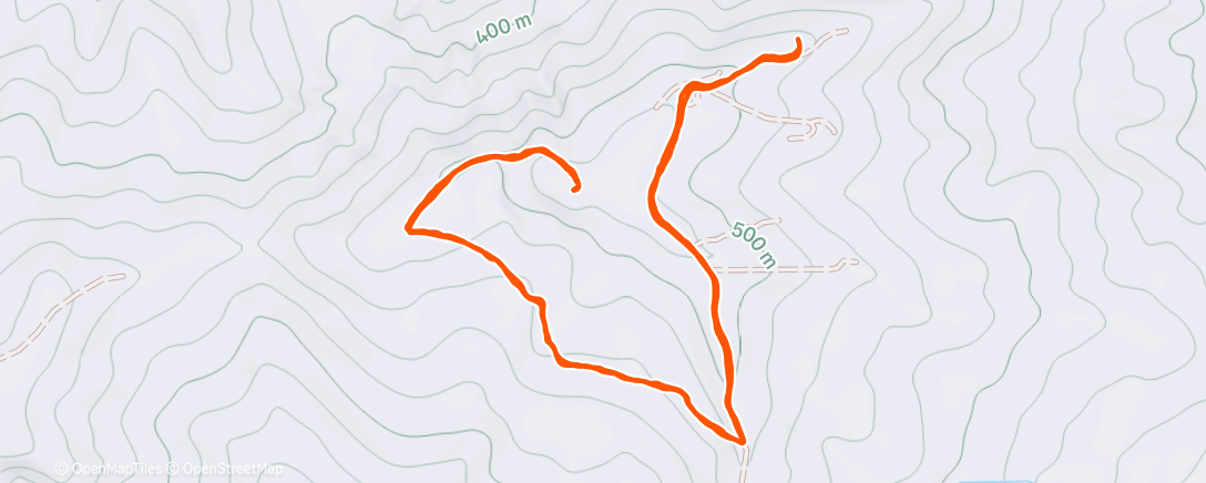 Map of the activity, Morning Trail Run