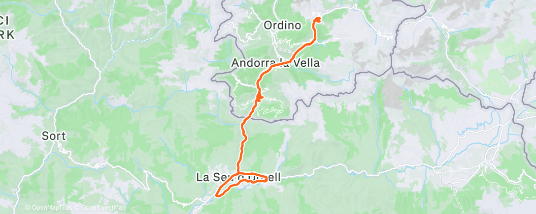 Map of the activity, Morning Ride