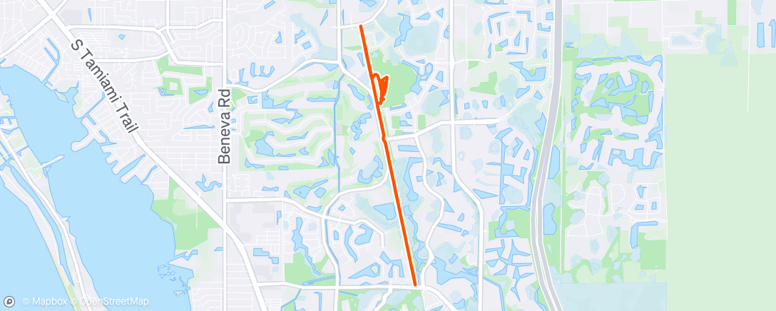 Map of the activity, Morning Run