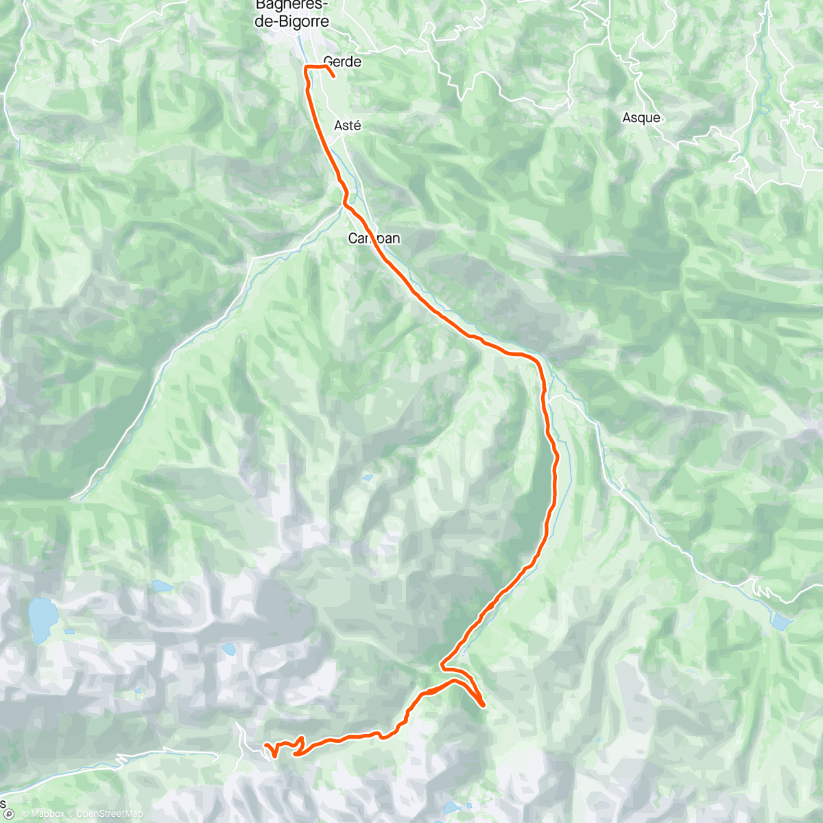 Mappa dell'attività Tourmalet pour la 11 éme fois saison montagne ouverte