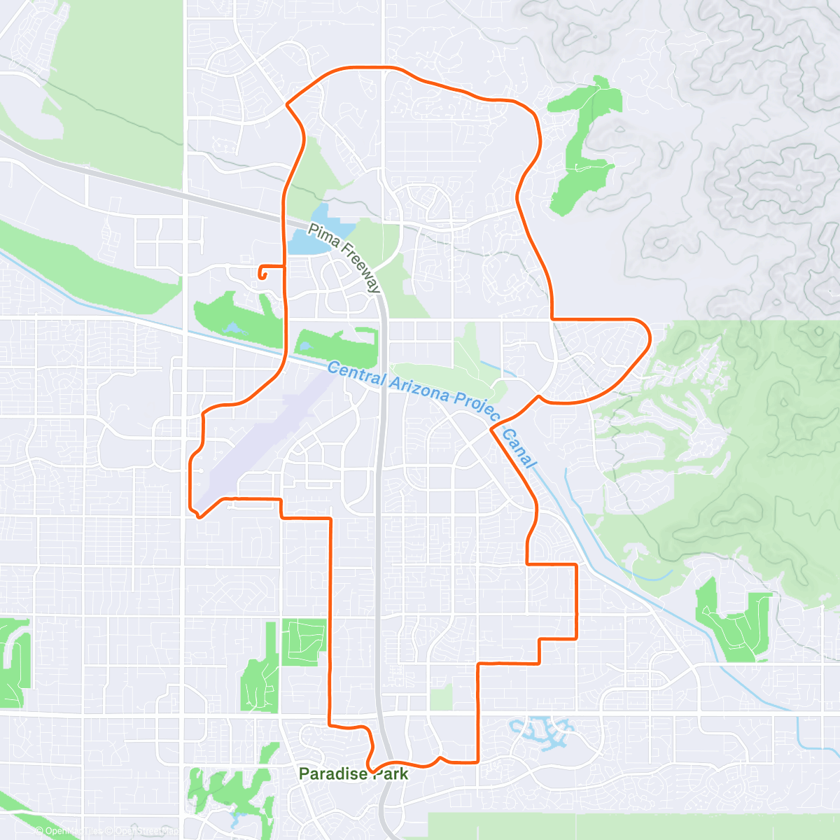 Карта физической активности (Lunch Ride)