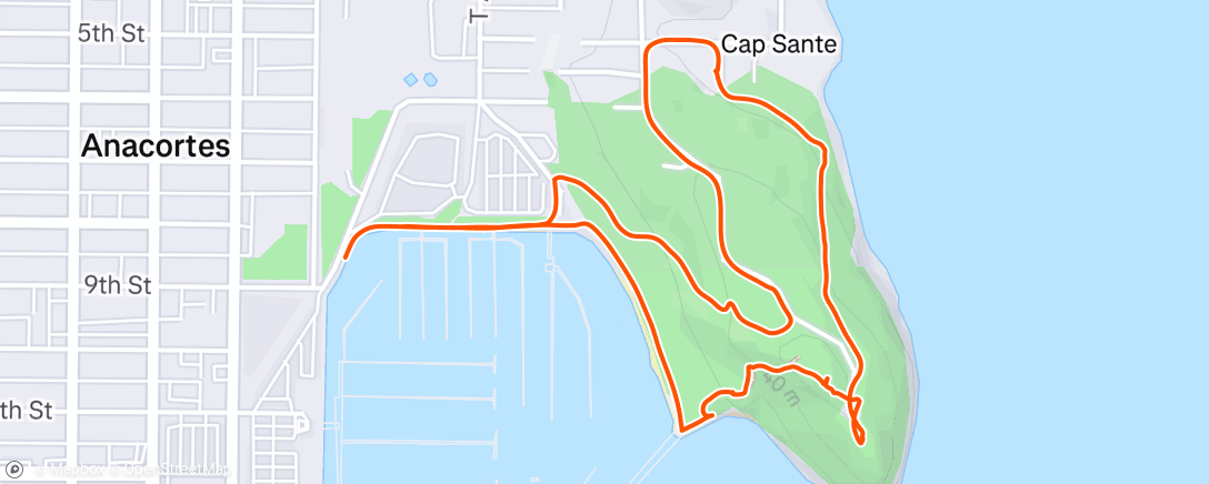 Map of the activity, Afternoon Walk