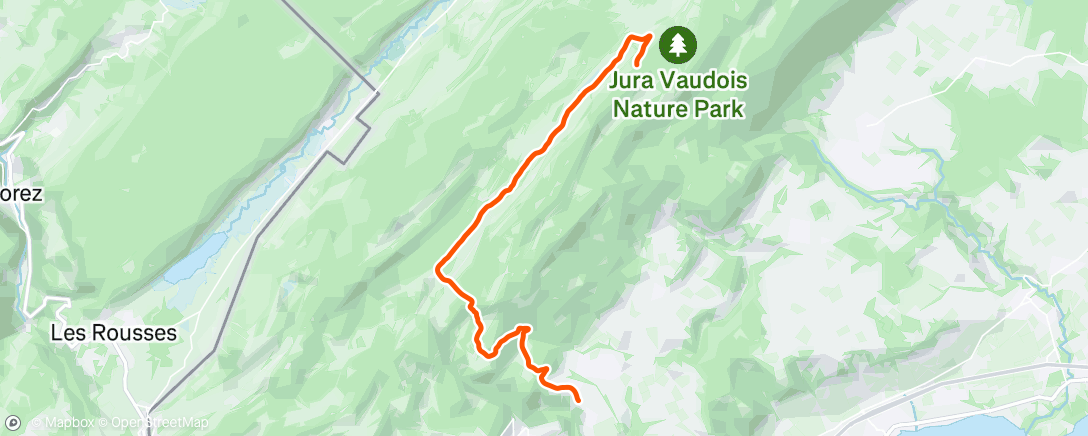 Map of the activity, BigRingVR - Col du Marchairuz